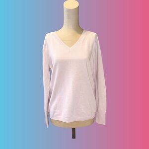 Croft & Barrow Light Pink V-Neck Sweater